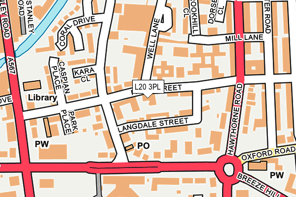 L20 3PL map - OS OpenMap – Local (Ordnance Survey) L20 3PL map - OS OpenMap – Local (Ordnance Survey)