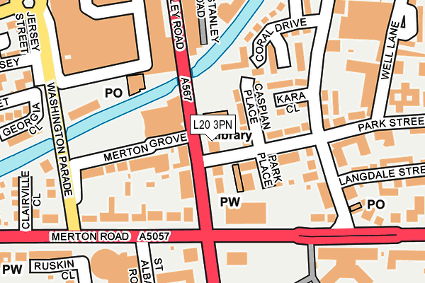 L20 3PN map - OS OpenMap – Local (Ordnance Survey) L20 3PN map - OS OpenMap – Local (Ordnance Survey)