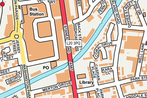 L20 3PQ map - OS OpenMap – Local (Ordnance Survey)