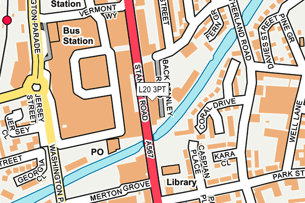 L20 3PT map - OS OpenMap – Local (Ordnance Survey) L20 3PT map - OS OpenMap – Local (Ordnance Survey)