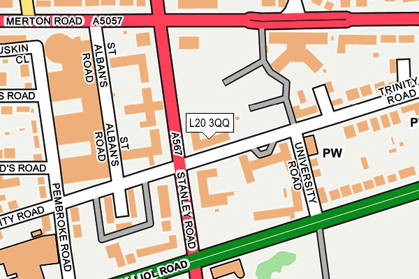 L20 3QQ map - OS OpenMap – Local (Ordnance Survey) L20 3QQ map - OS OpenMap – Local (Ordnance Survey)