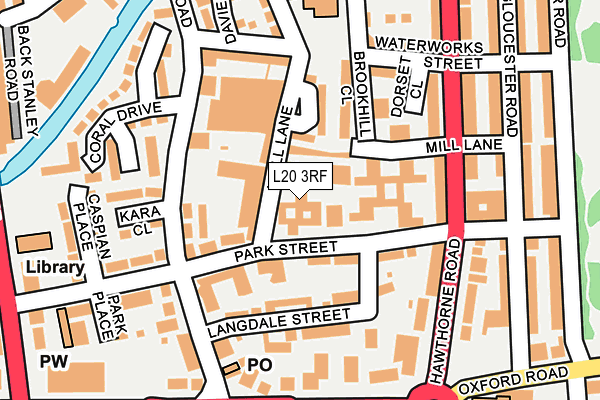 L20 3RF map - OS OpenMap – Local (Ordnance Survey) L20 3RF map - OS OpenMap – Local (Ordnance Survey)