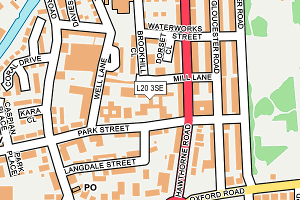 L20 3SE map - OS OpenMap – Local (Ordnance Survey) L20 3SE map - OS OpenMap – Local (Ordnance Survey)