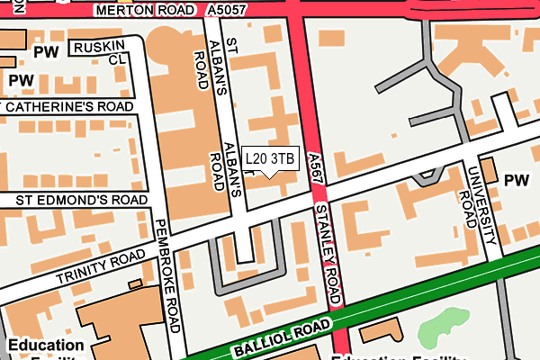 L20 3TB map - OS OpenMap – Local (Ordnance Survey) L20 3TB map - OS OpenMap – Local (Ordnance Survey)