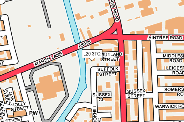 L20 3TQ map - OS OpenMap – Local (Ordnance Survey) L20 3TQ map - OS OpenMap – Local (Ordnance Survey)