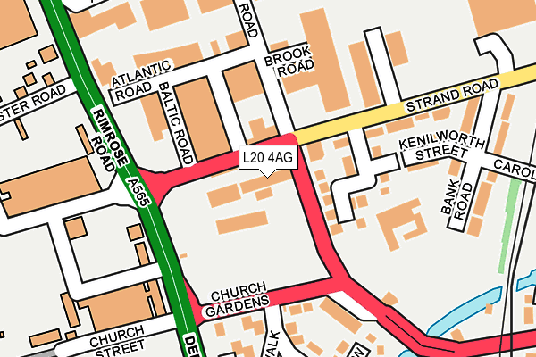 L20 4AG map - OS OpenMap – Local (Ordnance Survey) L20 4AG map - OS OpenMap – Local (Ordnance Survey)
