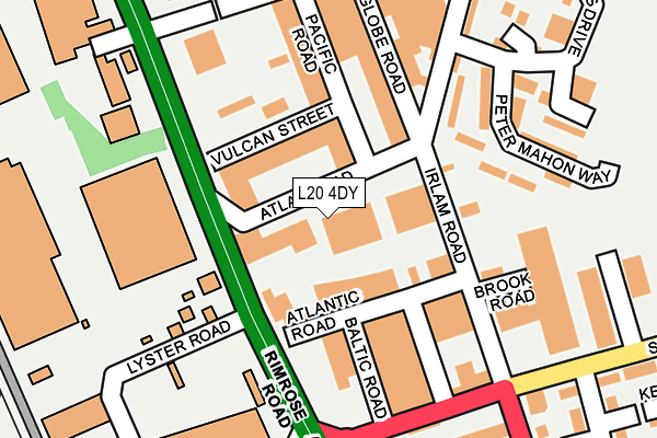 L20 4DY map - OS OpenMap – Local (Ordnance Survey) L20 4DY map - OS OpenMap – Local (Ordnance Survey)