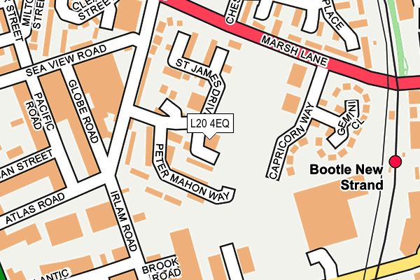 L20 4EQ map - OS OpenMap – Local (Ordnance Survey) L20 4EQ map - OS OpenMap – Local (Ordnance Survey)