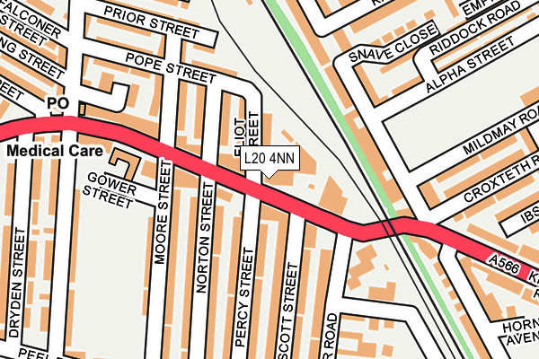 L20 4NN map - OS OpenMap – Local (Ordnance Survey) L20 4NN map - OS OpenMap – Local (Ordnance Survey)