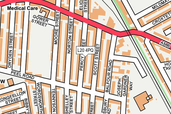 L20 4PQ map - OS OpenMap – Local (Ordnance Survey) L20 4PQ map - OS OpenMap – Local (Ordnance Survey)