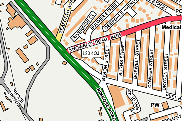 L20 4QJ map - OS OpenMap – Local (Ordnance Survey) L20 4QJ map - OS OpenMap – Local (Ordnance Survey)
