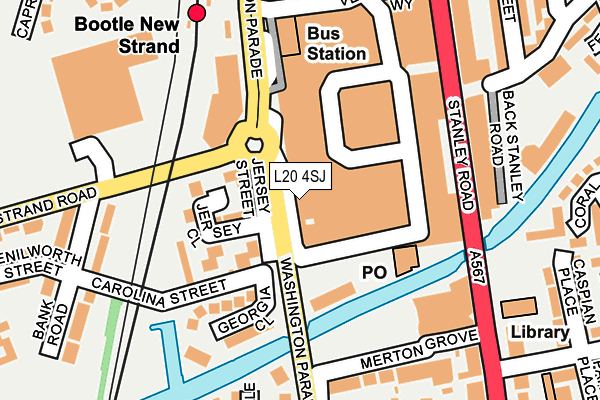 L20 4SJ map - OS OpenMap – Local (Ordnance Survey) L20 4SJ map - OS OpenMap – Local (Ordnance Survey)