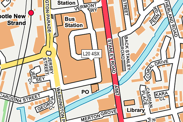 L20 4SX map - OS OpenMap – Local (Ordnance Survey) L20 4SX map - OS OpenMap – Local (Ordnance Survey)