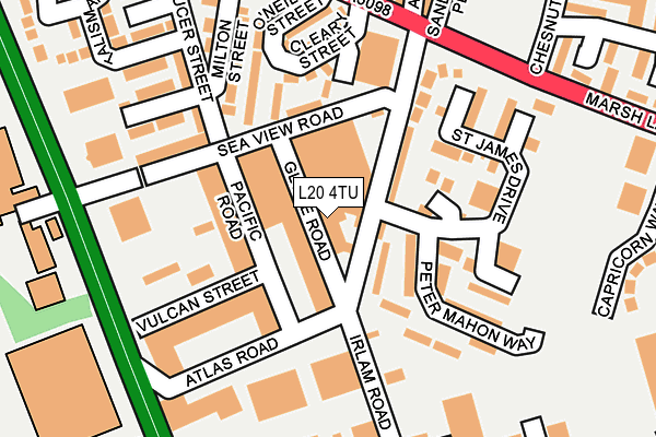 L20 4TU map - OS OpenMap – Local (Ordnance Survey) L20 4TU map - OS OpenMap – Local (Ordnance Survey)