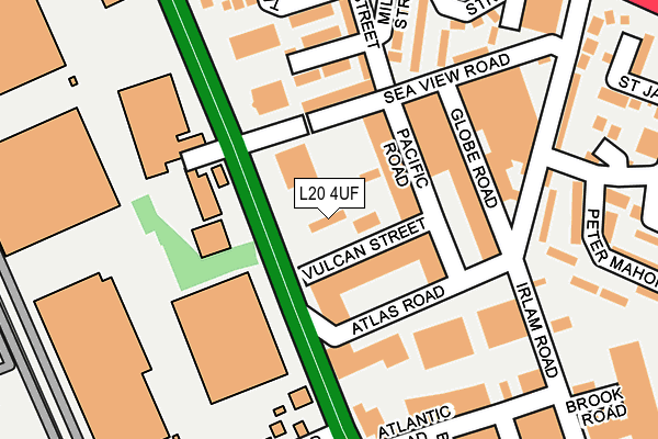 L20 4UF map - OS OpenMap – Local (Ordnance Survey) L20 4UF map - OS OpenMap – Local (Ordnance Survey)