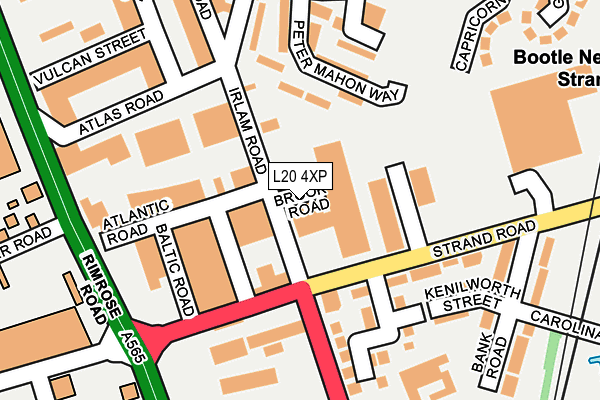 L20 4XP map - OS OpenMap – Local (Ordnance Survey) L20 4XP map - OS OpenMap – Local (Ordnance Survey)