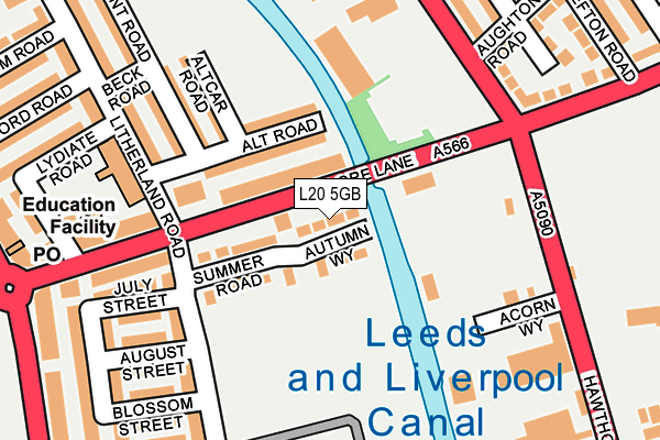 L20 5GB map - OS OpenMap – Local (Ordnance Survey) L20 5GB map - OS OpenMap – Local (Ordnance Survey)