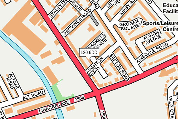 L20 6DD map - OS OpenMap – Local (Ordnance Survey) L20 6DD map - OS OpenMap – Local (Ordnance Survey)