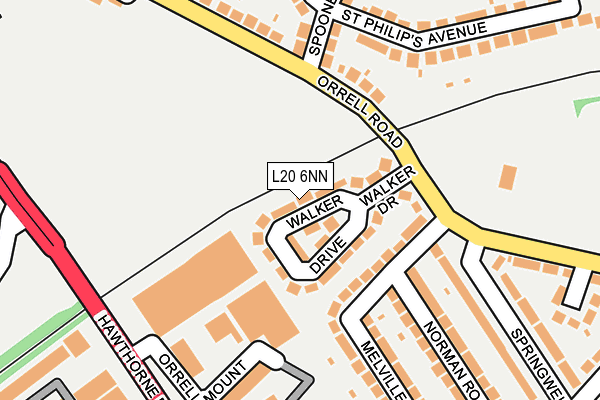 L20 6NN map - OS OpenMap – Local (Ordnance Survey) L20 6NN map - OS OpenMap – Local (Ordnance Survey)