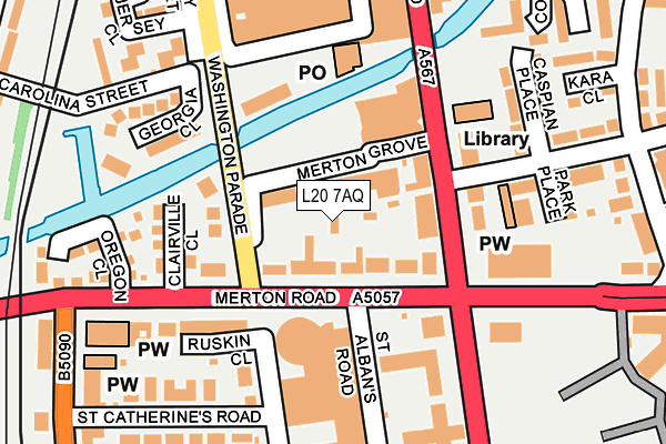 L20 7AQ map - OS OpenMap – Local (Ordnance Survey) L20 7AQ map - OS OpenMap – Local (Ordnance Survey)