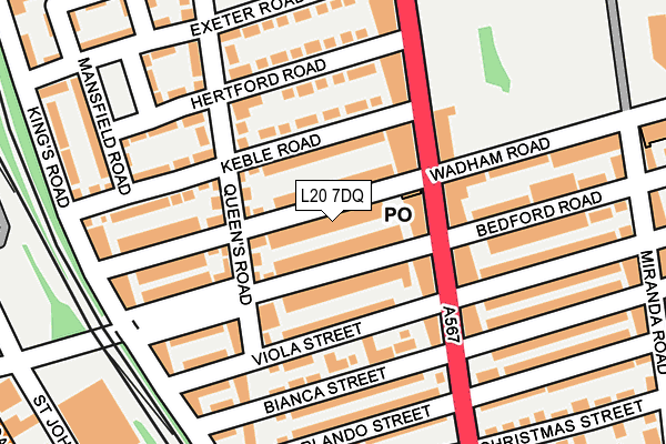 L20 7DQ map - OS OpenMap – Local (Ordnance Survey) L20 7DQ map - OS OpenMap – Local (Ordnance Survey)