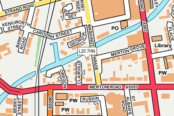 L20 7HN map - OS OpenMap – Local (Ordnance Survey) L20 7HN map - OS OpenMap – Local (Ordnance Survey)