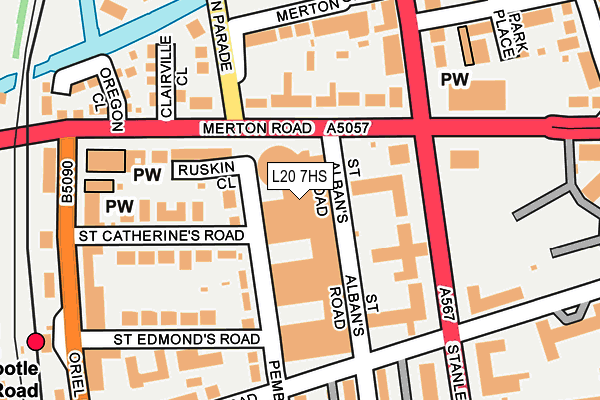 L20 7HS map - OS OpenMap – Local (Ordnance Survey) L20 7HS map - OS OpenMap – Local (Ordnance Survey)