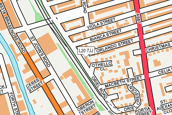 L20 7JJ map - OS OpenMap – Local (Ordnance Survey) L20 7JJ map - OS OpenMap – Local (Ordnance Survey)
