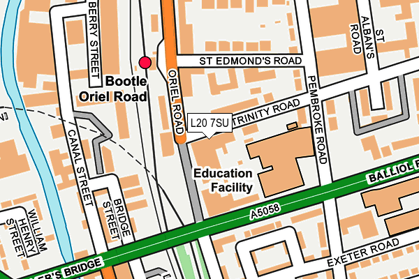 L20 7SU map - OS OpenMap – Local (Ordnance Survey) L20 7SU map - OS OpenMap – Local (Ordnance Survey)