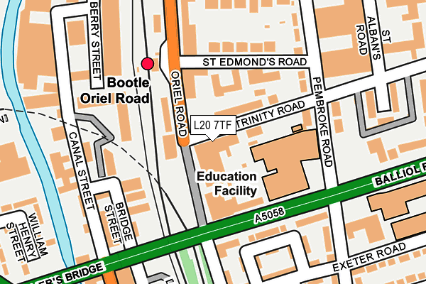L20 7TF map - OS OpenMap – Local (Ordnance Survey) L20 7TF map - OS OpenMap – Local (Ordnance Survey)