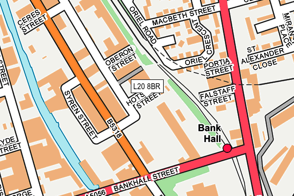 L20 8BR map - OS OpenMap – Local (Ordnance Survey) L20 8BR map - OS OpenMap – Local (Ordnance Survey)