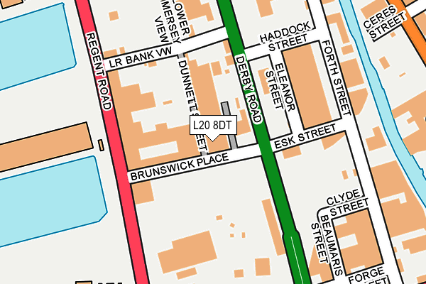 L20 8DT map - OS OpenMap – Local (Ordnance Survey) L20 8DT map - OS OpenMap – Local (Ordnance Survey)