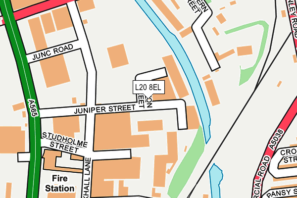 L20 8EL map - OS OpenMap – Local (Ordnance Survey) L20 8EL map - OS OpenMap – Local (Ordnance Survey)