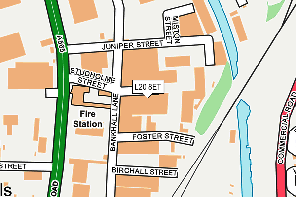 L20 8ET map - OS OpenMap – Local (Ordnance Survey) L20 8ET map - OS OpenMap – Local (Ordnance Survey)