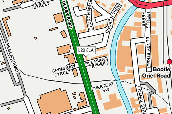 L20 8LA map - OS OpenMap – Local (Ordnance Survey) L20 8LA map - OS OpenMap – Local (Ordnance Survey)