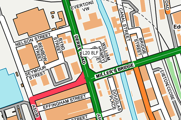 L20 8LF map - OS OpenMap – Local (Ordnance Survey) L20 8LF map - OS OpenMap – Local (Ordnance Survey)