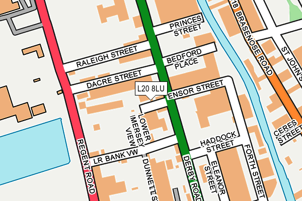 L20 8LU map - OS OpenMap – Local (Ordnance Survey) L20 8LU map - OS OpenMap – Local (Ordnance Survey)