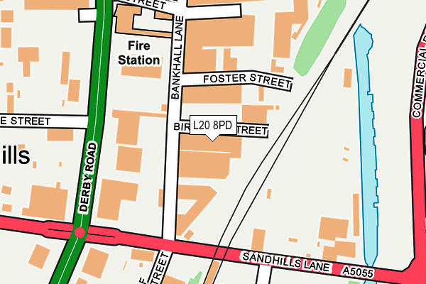 L20 8PD map - OS OpenMap – Local (Ordnance Survey) L20 8PD map - OS OpenMap – Local (Ordnance Survey)