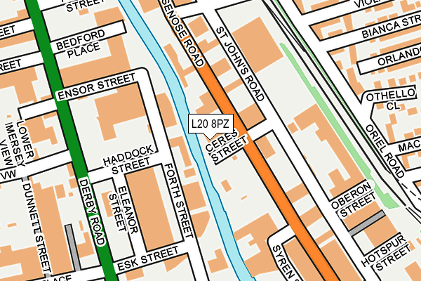L20 8PZ map - OS OpenMap – Local (Ordnance Survey) L20 8PZ map - OS OpenMap – Local (Ordnance Survey)