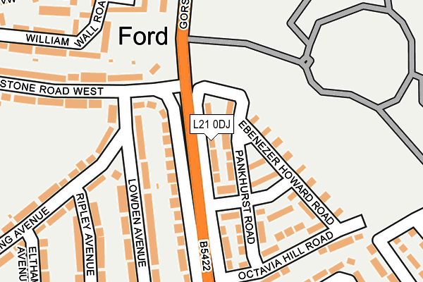 L21 0DJ map - OS OpenMap – Local (Ordnance Survey) L21 0DJ map - OS OpenMap – Local (Ordnance Survey)