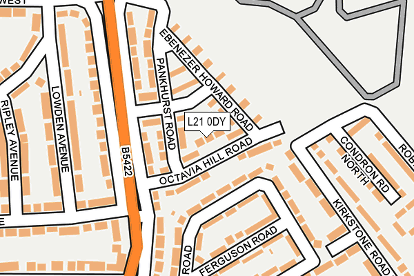 L21 0DY map - OS OpenMap – Local (Ordnance Survey) L21 0DY map - OS OpenMap – Local (Ordnance Survey)