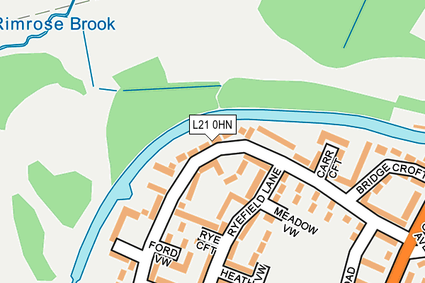 L21 0HN map - OS OpenMap – Local (Ordnance Survey)