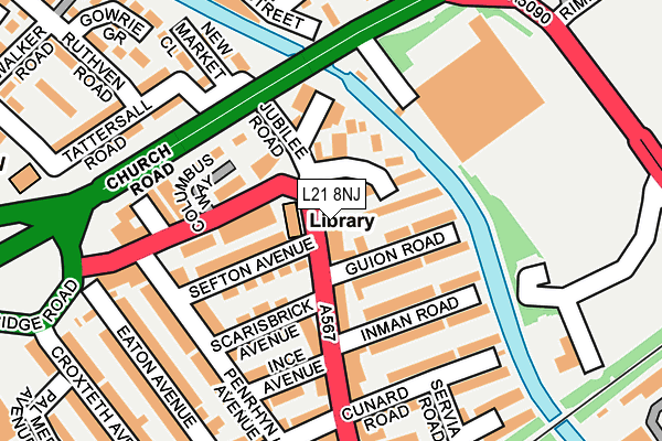 L21 8NJ map - OS OpenMap – Local (Ordnance Survey) L21 8NJ map - OS OpenMap – Local (Ordnance Survey)