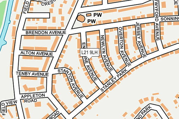 L21 9LH map - OS OpenMap – Local (Ordnance Survey) L21 9LH map - OS OpenMap – Local (Ordnance Survey)