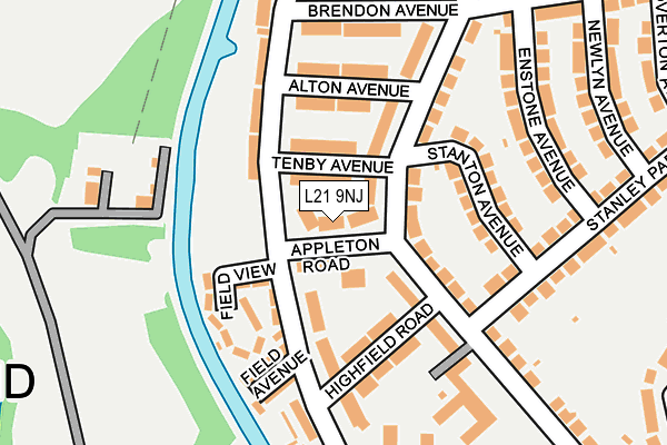 L21 9NJ map - OS OpenMap – Local (Ordnance Survey) L21 9NJ map - OS OpenMap – Local (Ordnance Survey)