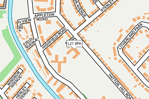 L21 9PH map - OS OpenMap – Local (Ordnance Survey) L21 9PH map - OS OpenMap – Local (Ordnance Survey)