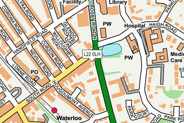 L22 0LH map - OS OpenMap – Local (Ordnance Survey) L22 0LH map - OS OpenMap – Local (Ordnance Survey)