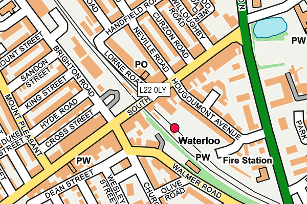L22 0LY map - OS OpenMap – Local (Ordnance Survey) L22 0LY map - OS OpenMap – Local (Ordnance Survey)