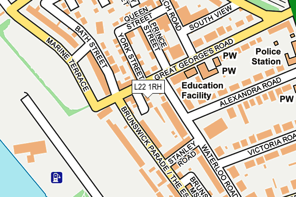 L22 1RH map - OS OpenMap – Local (Ordnance Survey) L22 1RH map - OS OpenMap – Local (Ordnance Survey)