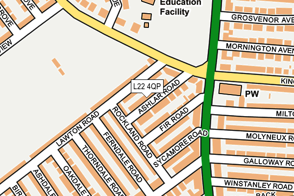 L22 4QP map - OS OpenMap – Local (Ordnance Survey) L22 4QP map - OS OpenMap – Local (Ordnance Survey)